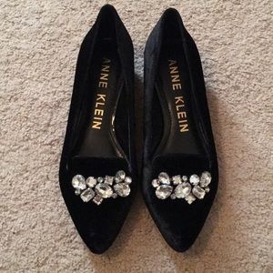 Anne Klein jeweled flats